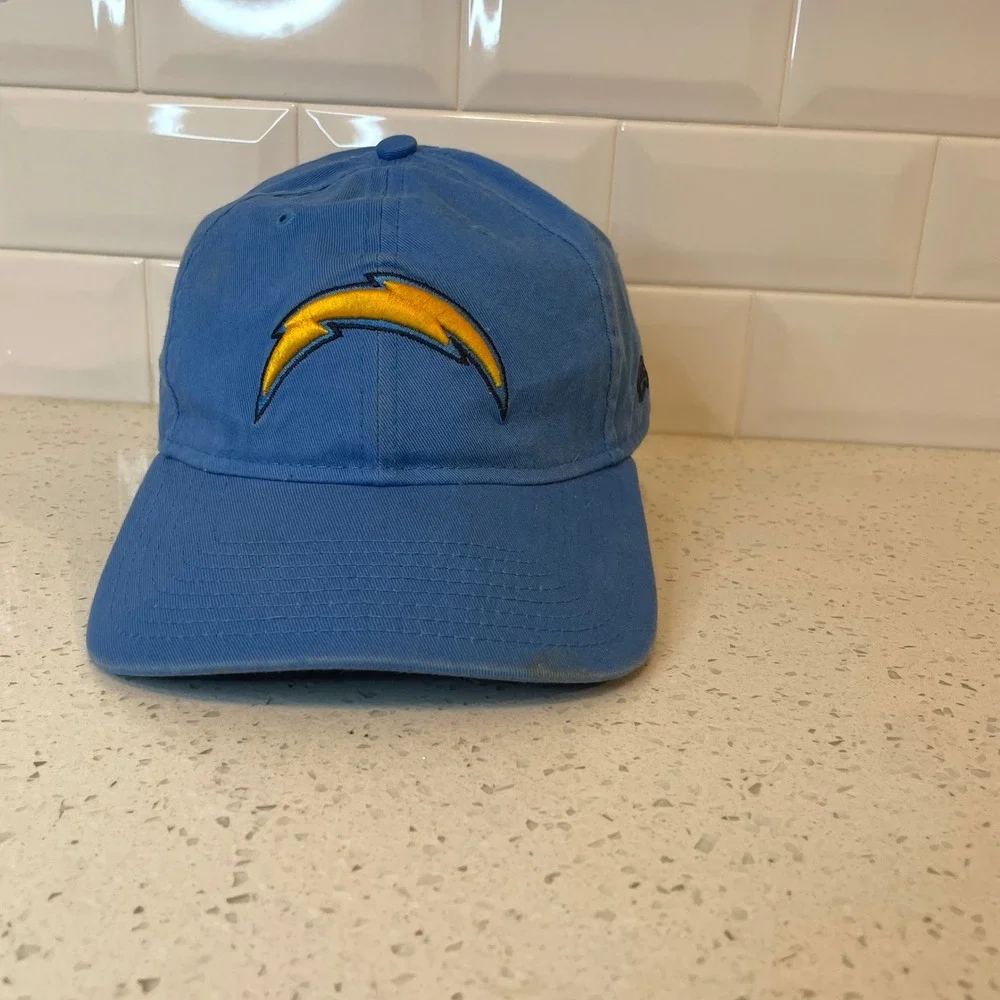 New Era 9TWENTY Los Angeles Chargers Hat‎ NFL Powder Blue Adjustable Dad Cap